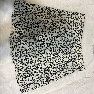 Black and White Polka Dot Skirt